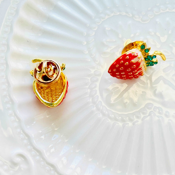 Cute Strawberry Brooch Pin