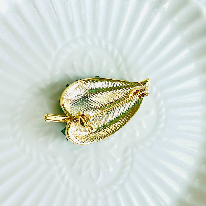 Fresh Green Leaf Brooch