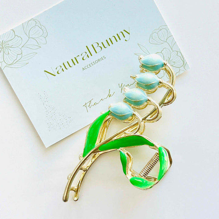 Lily of the Valley Hair Claw Clip