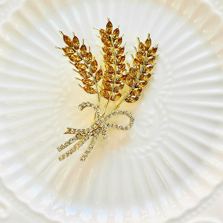 Autumn Wheat Brooch