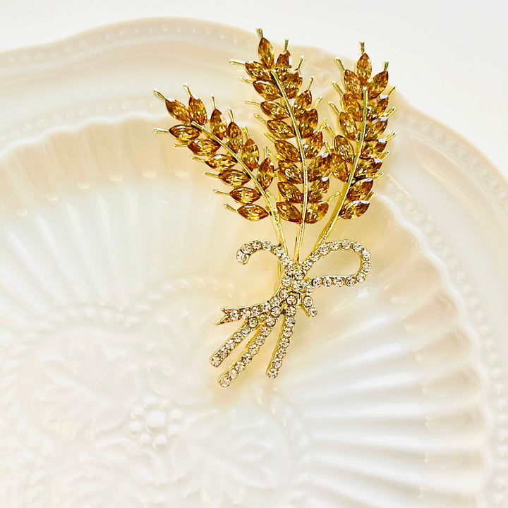 Autumn Wheat Brooch