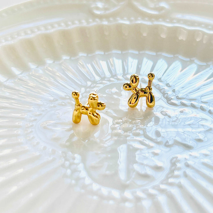 Balloon Dog Stud Earrings