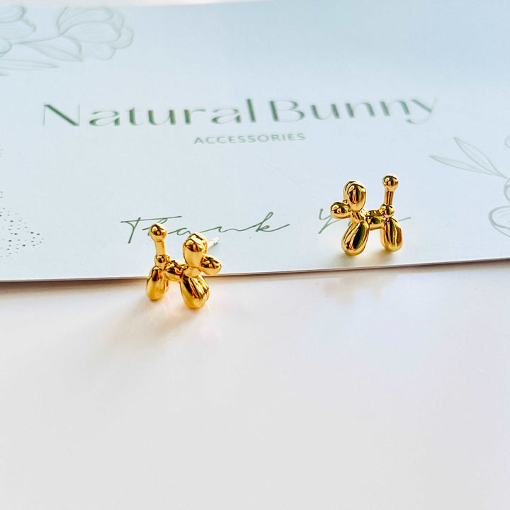 Balloon Dog Stud Earrings