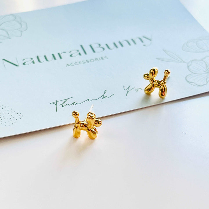 Balloon Dog Stud Earrings