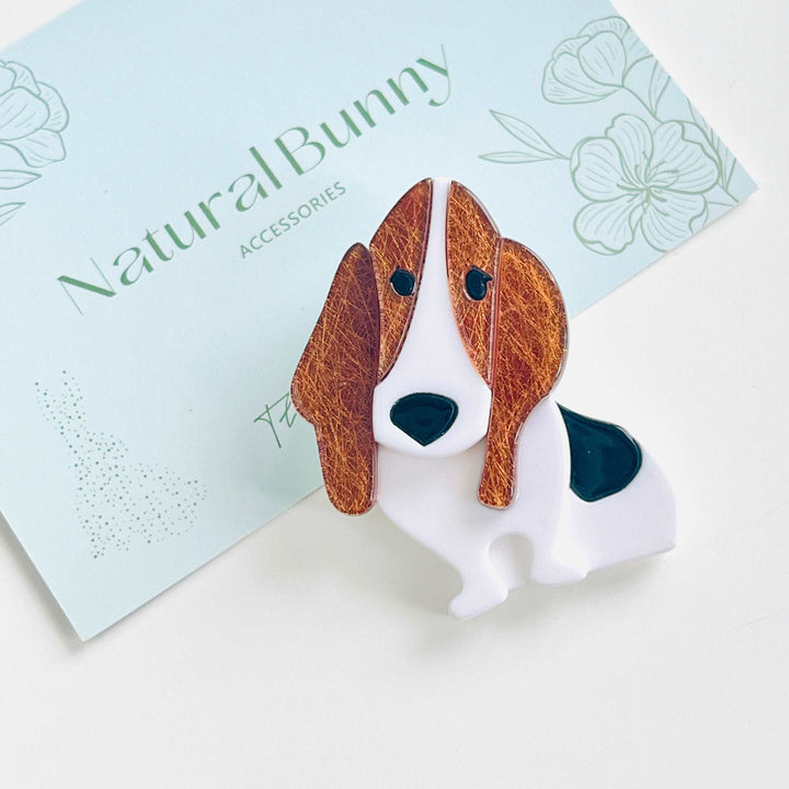 Basset Hound Brooch