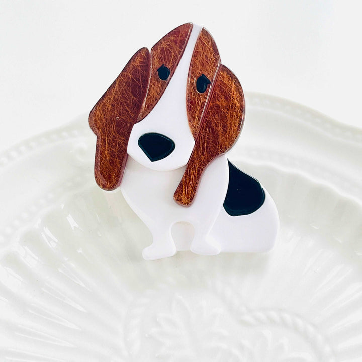 Basset Hound Brooch