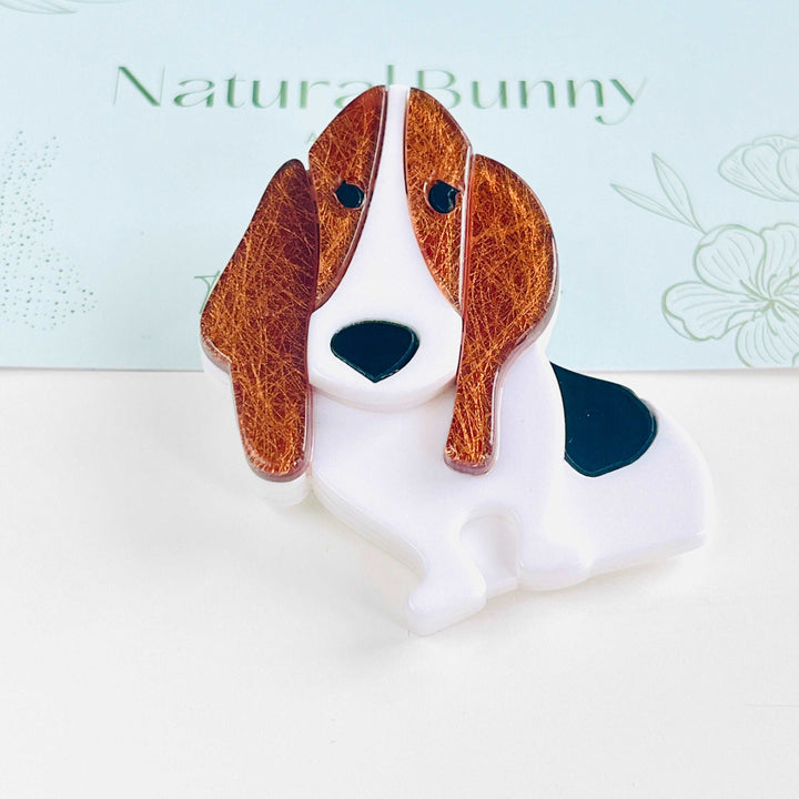 Basset Hound Brooch