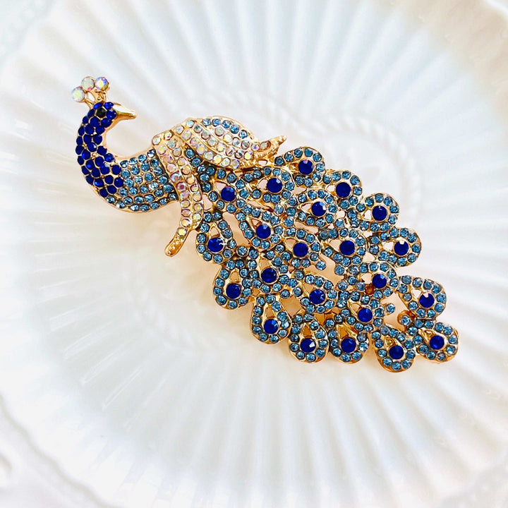 Beautiful Blue Cocktail Brooch