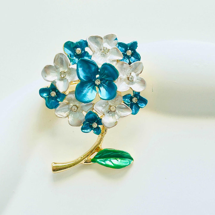 Hydrangea Flower Brooch