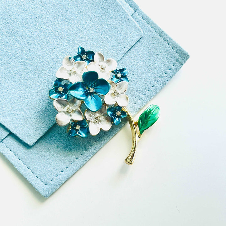 Hydrangea Flower Brooch