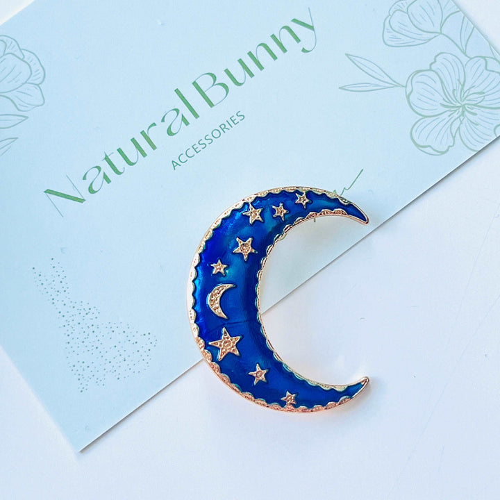 Blue Moon Brooch