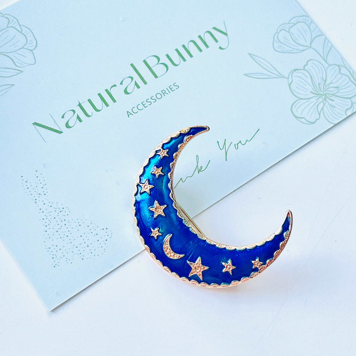 Blue Moon Brooch