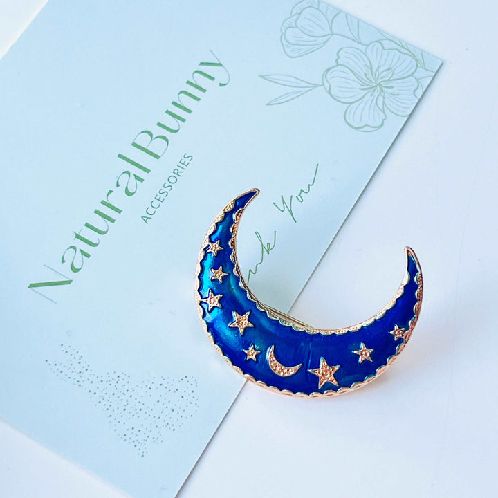 Blue Moon Brooch