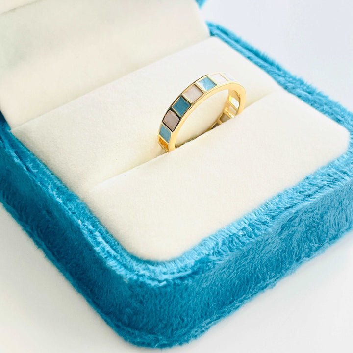 Blue Sky and White Cloud Ring