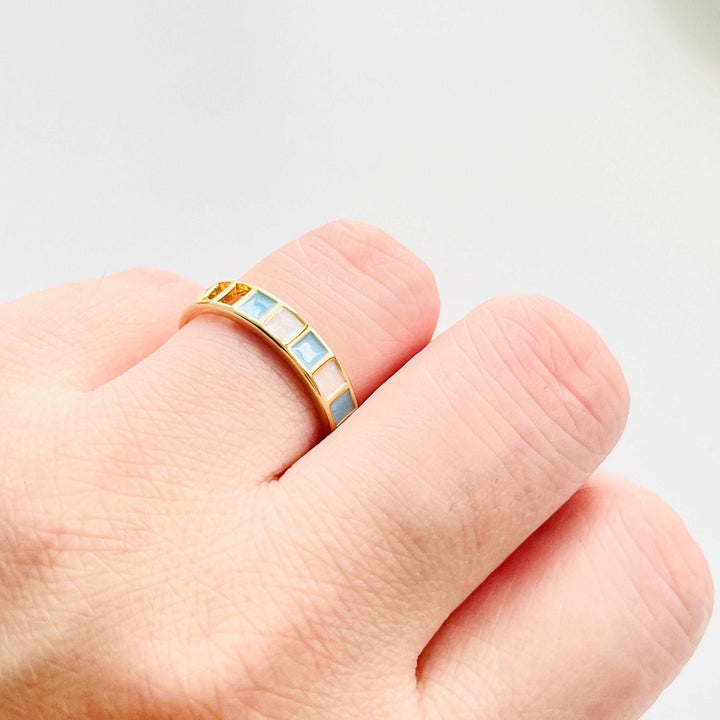 Blue Sky and White Cloud Ring