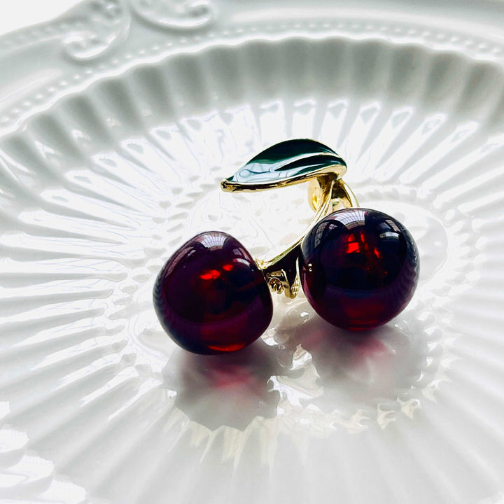 Cherry Pair Brooch