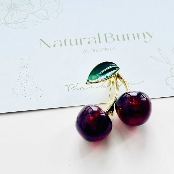 Cherry Pair Brooch