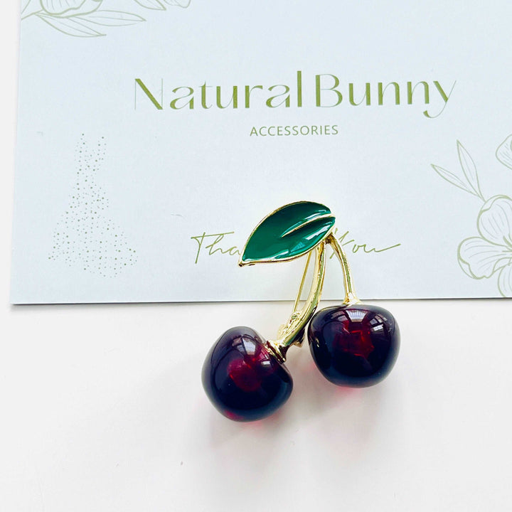 Cherry Pair Brooch