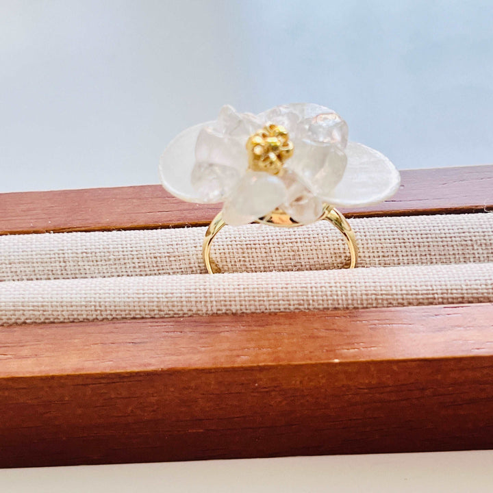 Cloud Flower Adjustable Ring