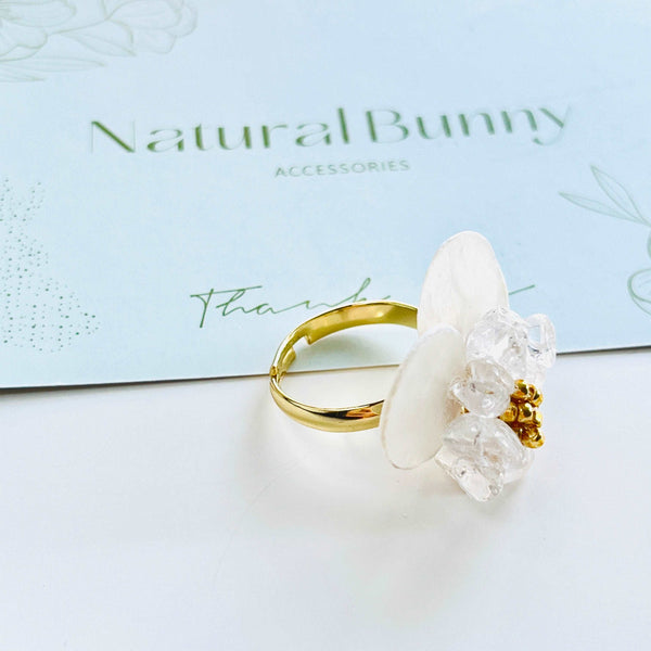 Cloud Flower Adjustable Ring