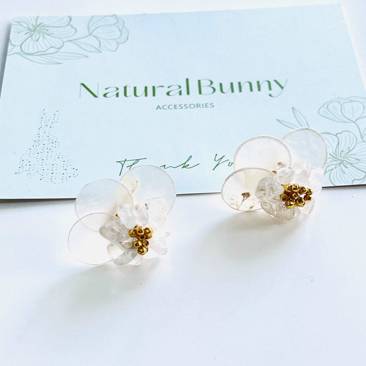 Cloud Flower Stud Earrings