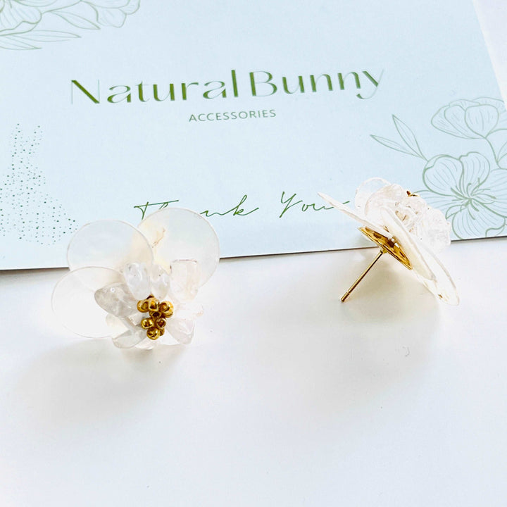 Cloud Flower Stud Earrings