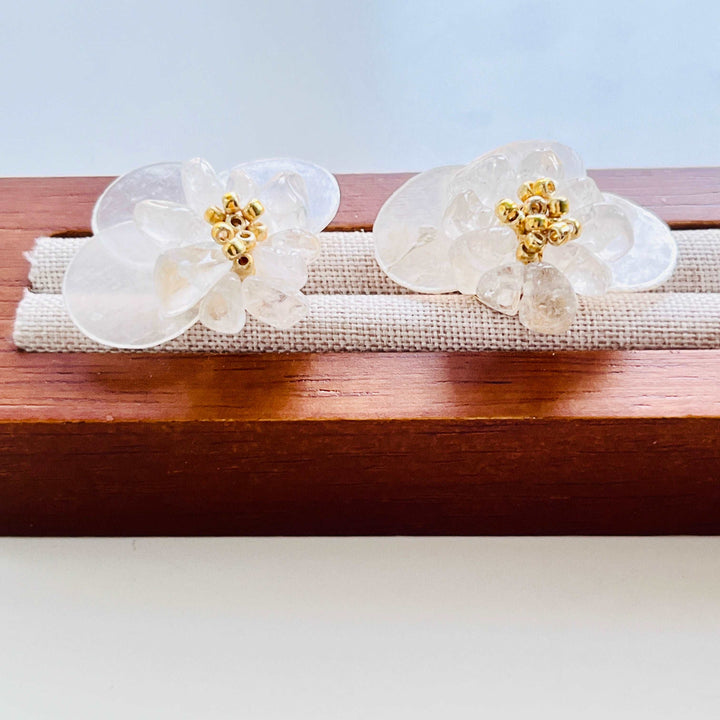 Cloud Flower Stud Earrings