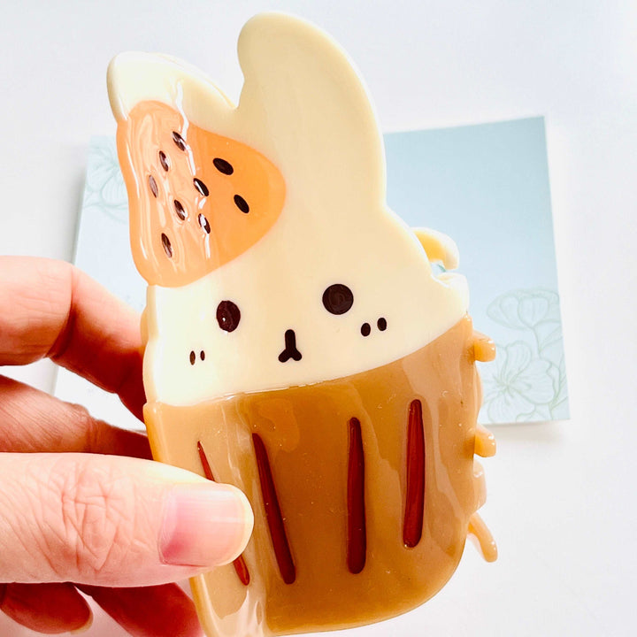 Cupcake Rabbit Hair Claw Clip