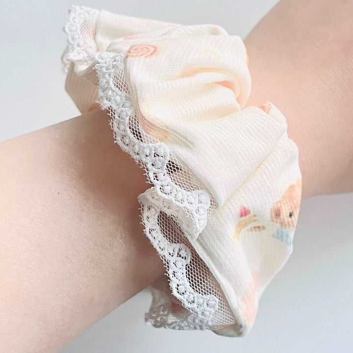 Cute Bear Lace Hair Scrunchie