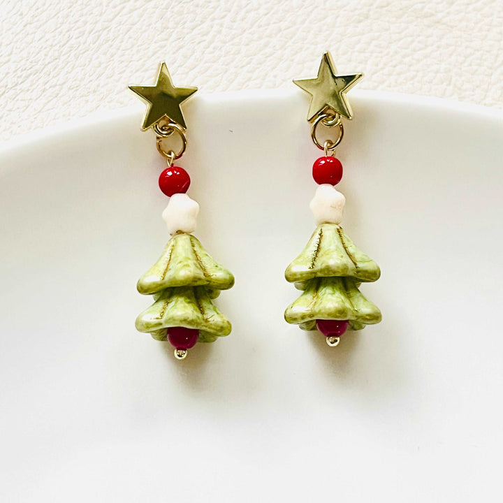 Cute Christmas Tree Earrings