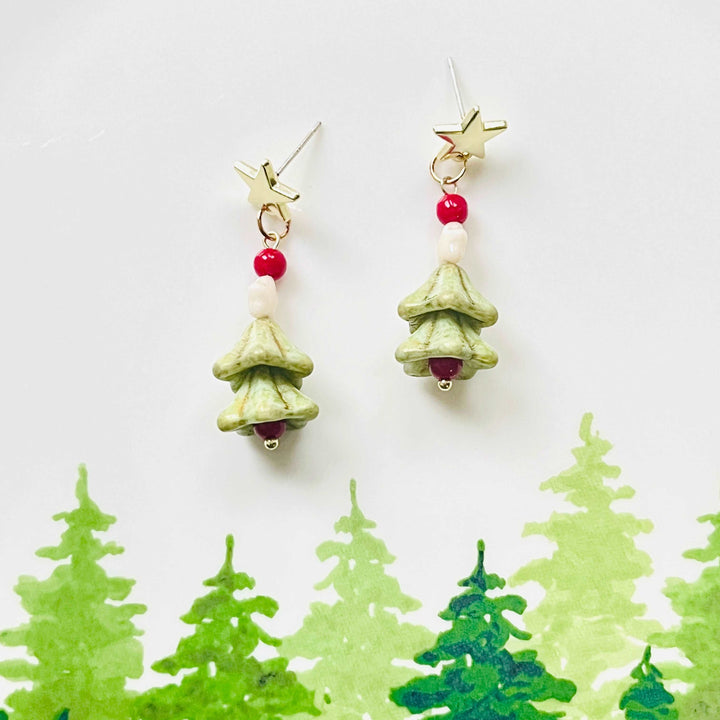 Cute Christmas Tree Earrings