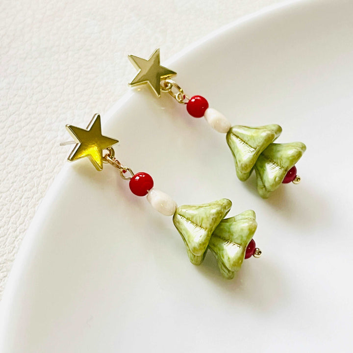 Cute Christmas Tree Earrings