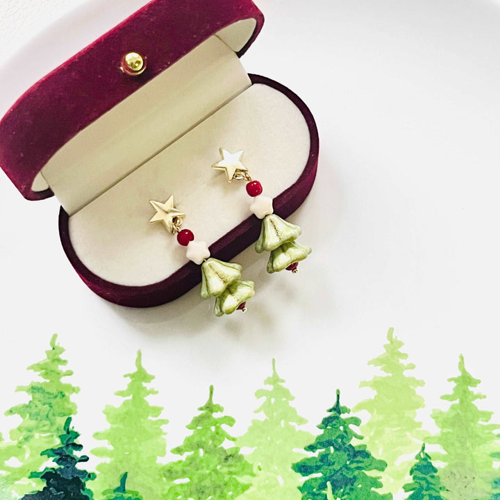 Cute Christmas Tree Earrings