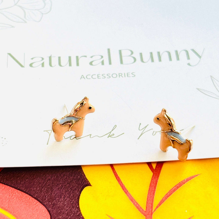 Cute Pony Stud Earrings