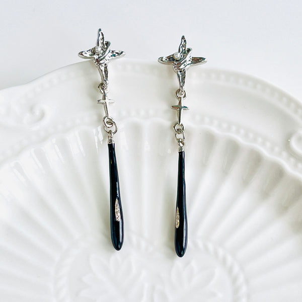 Dark Astral Drop Earrings