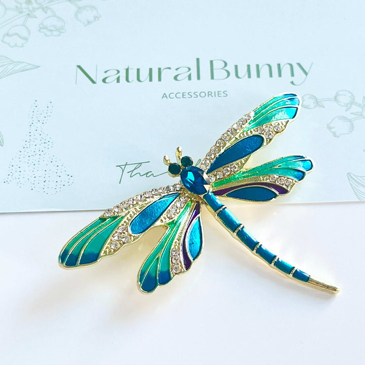 Enamel Dragonfly Brooch