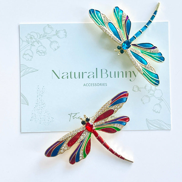 Enamel Dragonfly Brooch