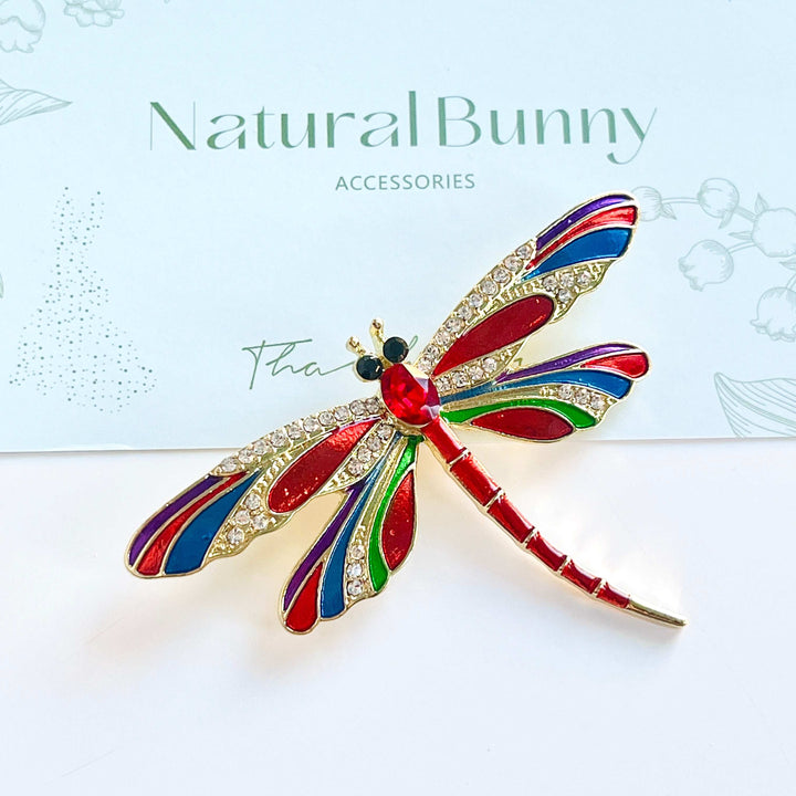 Enamel Dragonfly Brooch