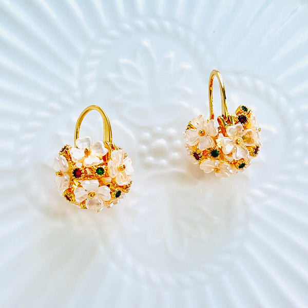 Flower Basket Earrings