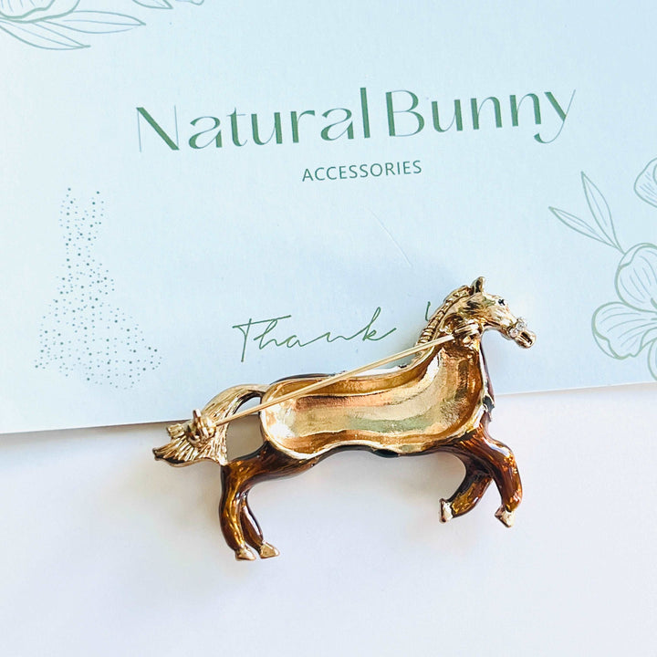 Galloping Horse Brooch