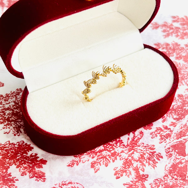 Golden Butterfly Open Ring