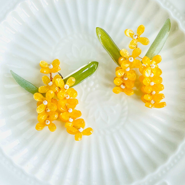 Handmade Osmanthus Earrings