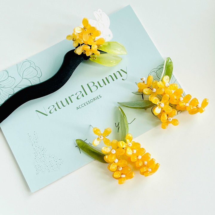 Handmade Osmanthus Earrings