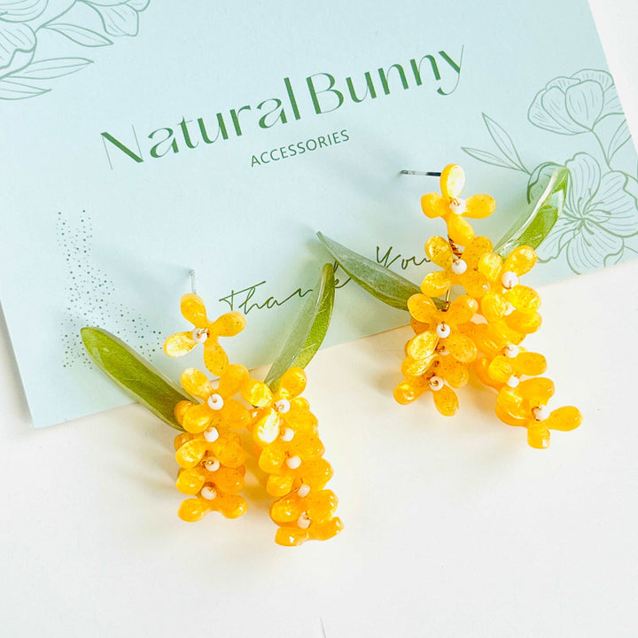 Handmade Osmanthus Earrings