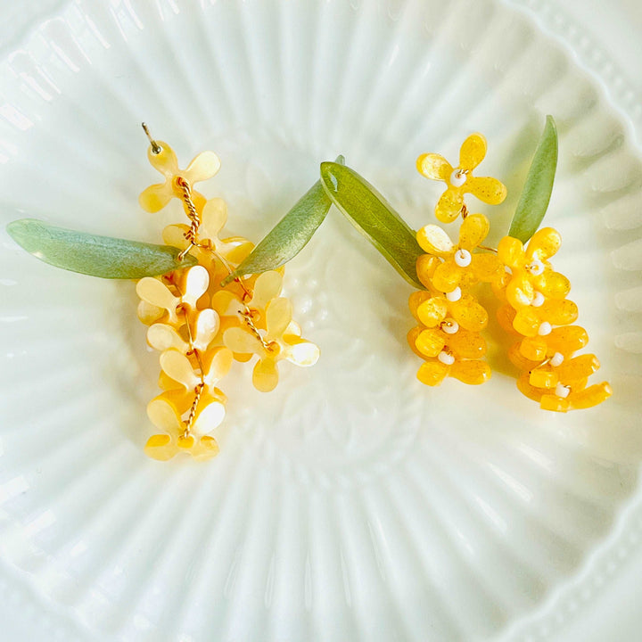 Handmade Osmanthus Earrings