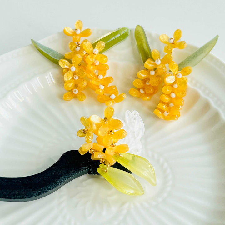 Handmade Osmanthus Earrings