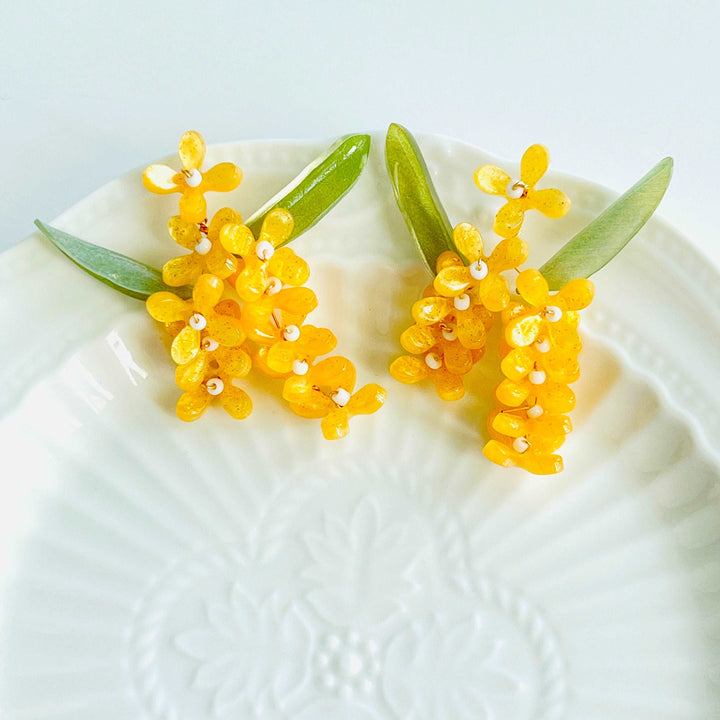 Handmade Osmanthus Earrings