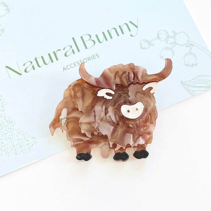 Highland Coo Cow Brooch