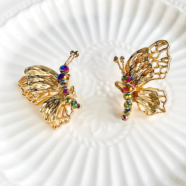 Hollow Design Butterfly Earrings