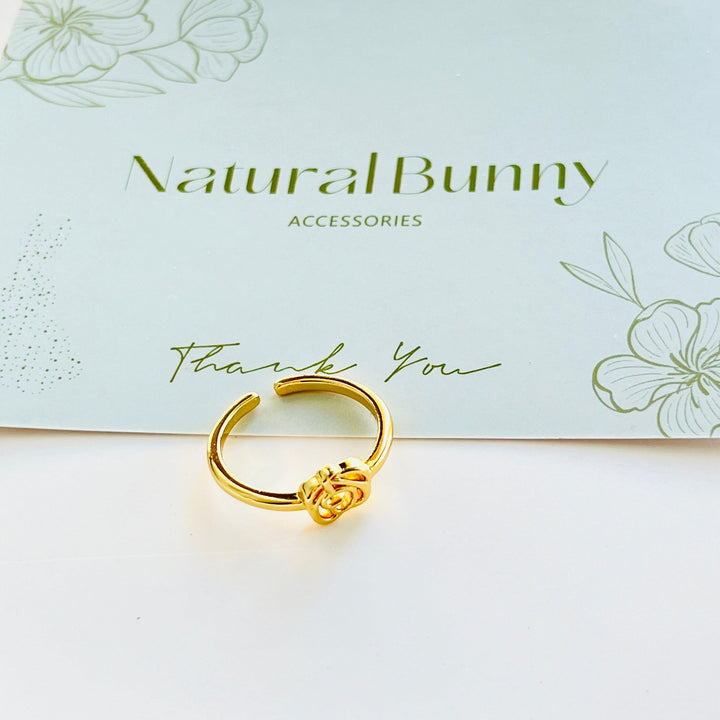 Hollow Rose Open Ring - Natural Bunny Accessories